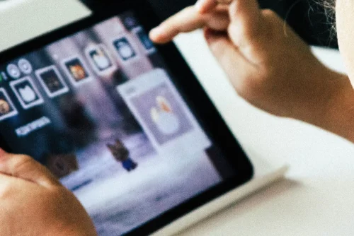 ipad in use